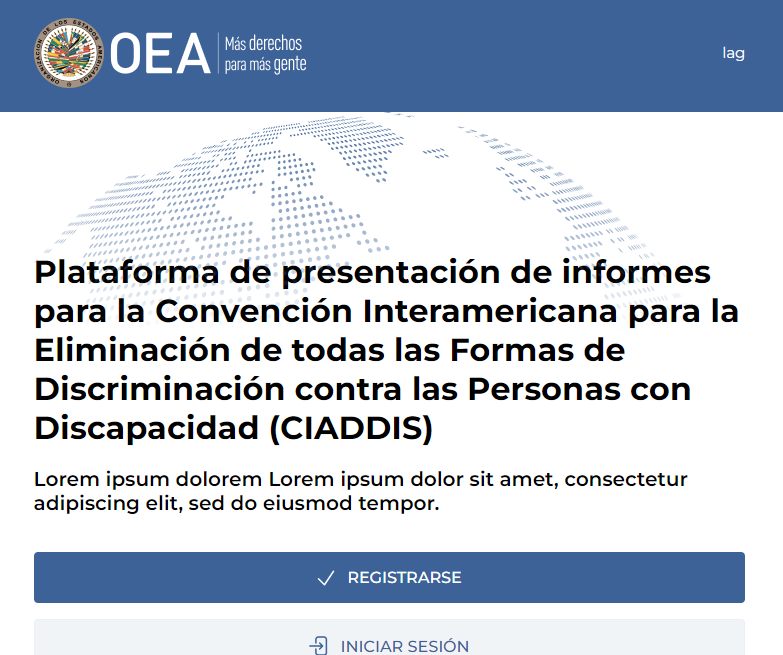 Formulario y flujo de trabajo CIADDIS en tableta