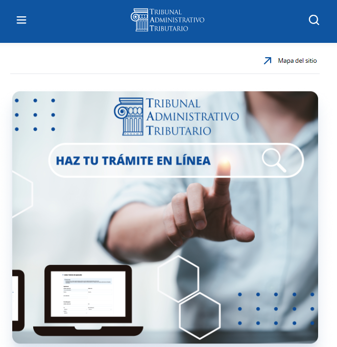 Interfaz del sistema TAT en formato tableta